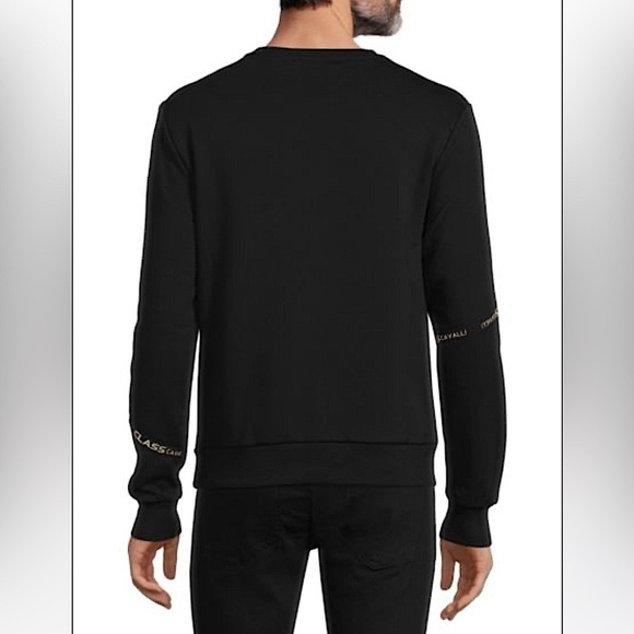 🆕 CAVALLI CLASS Logo Crewneck Sweatshirt size large - Picture 2 of 3